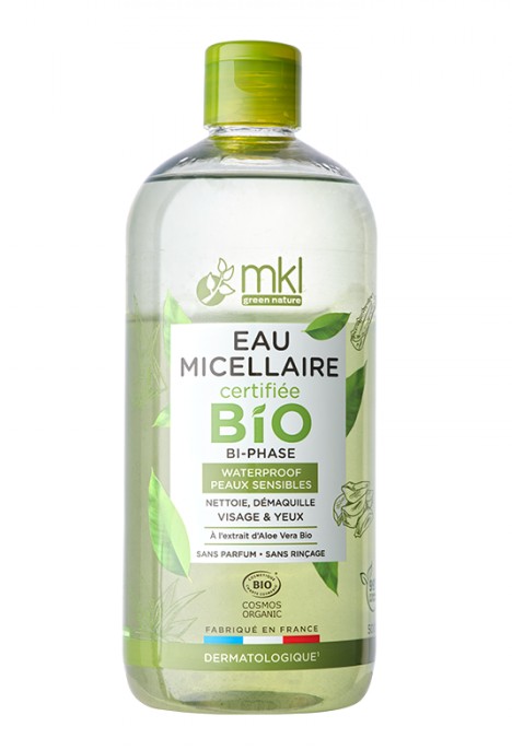 MKL Eau Micellaire Certifiée Bio Bi-Phase Waterproof 500ml